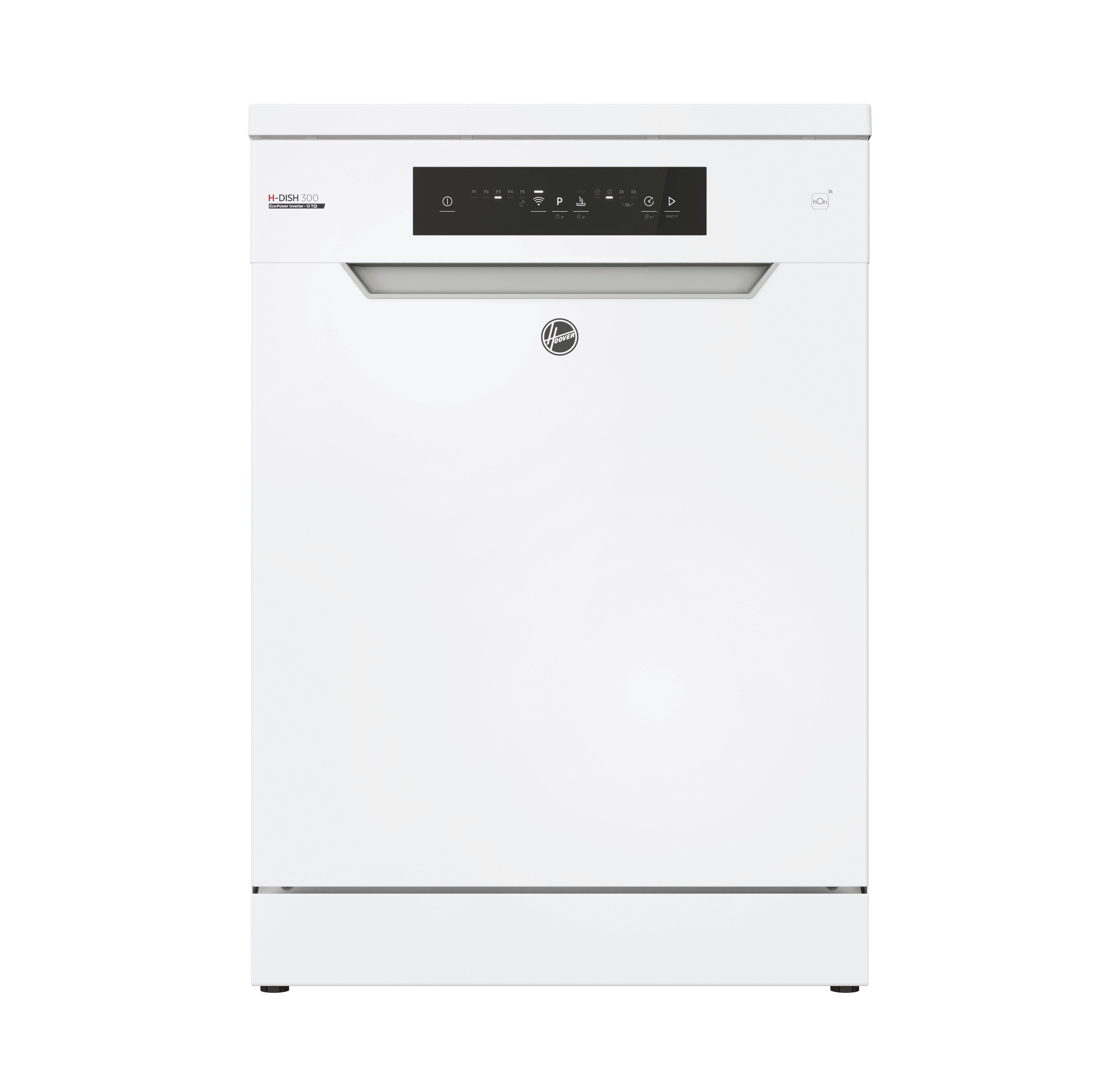 Geschirrspüler Hf3e7low B: 60 cm Freistehend Weiß - Weiß, Basics (60,0/85,0/60,0cm) - Hoover