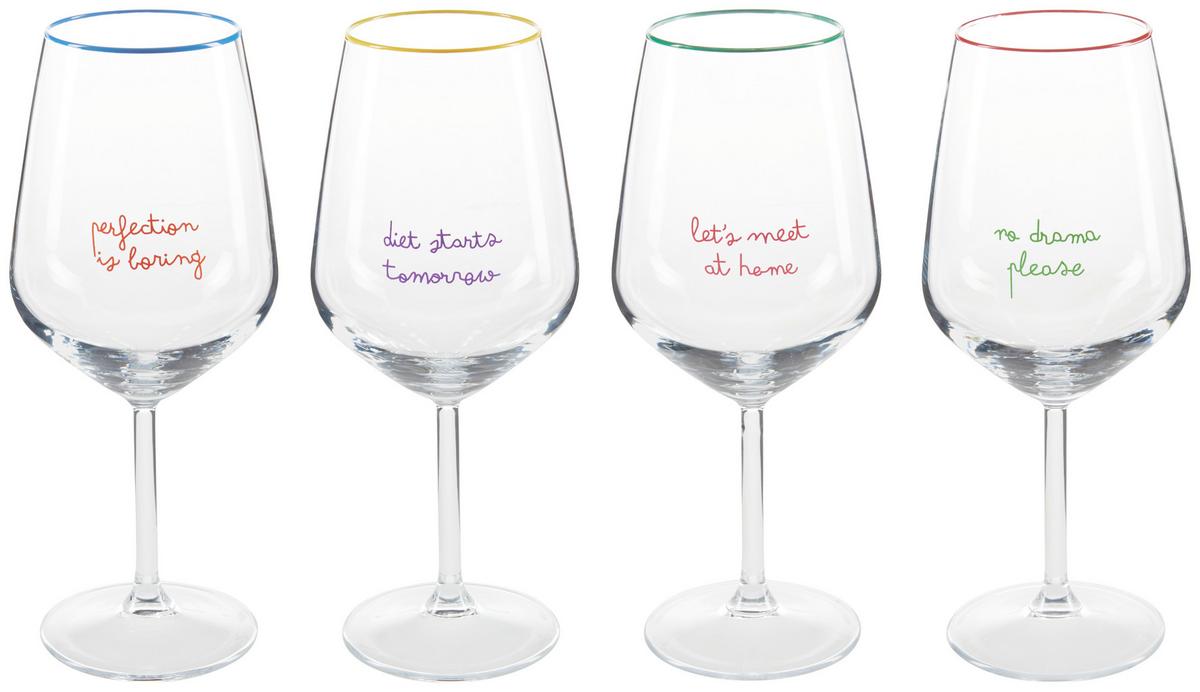 WEINGLAS ROMY - Multicolor, MODERN, Glas (6,4/22cm) - Luca Bessoni