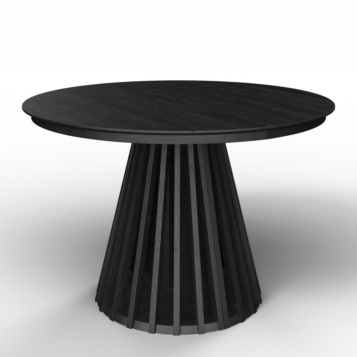 Rozťahovací stôl ENNIO 120 - čierna, Modern, drevo/kompozitné drevo (120-160/120/76cm) - Bessagi Home