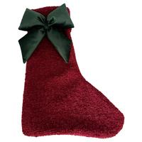 závesná dekorácia SANTA -PAZ- - lesná zelená/červená, textil (25/38cm) - Mömax