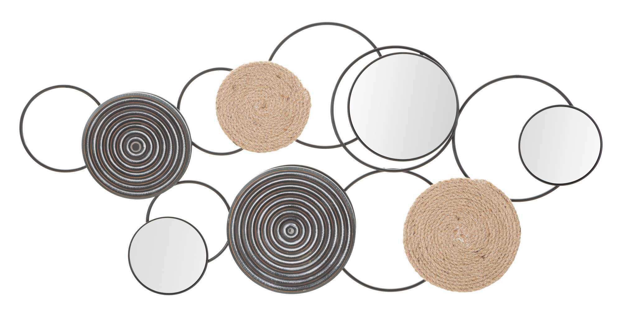 Wanddeko Triby Braun, Schwarz B: 52 Cm - Schwarz/Braun, Basics, Holz/Metall (52/106/5cm)