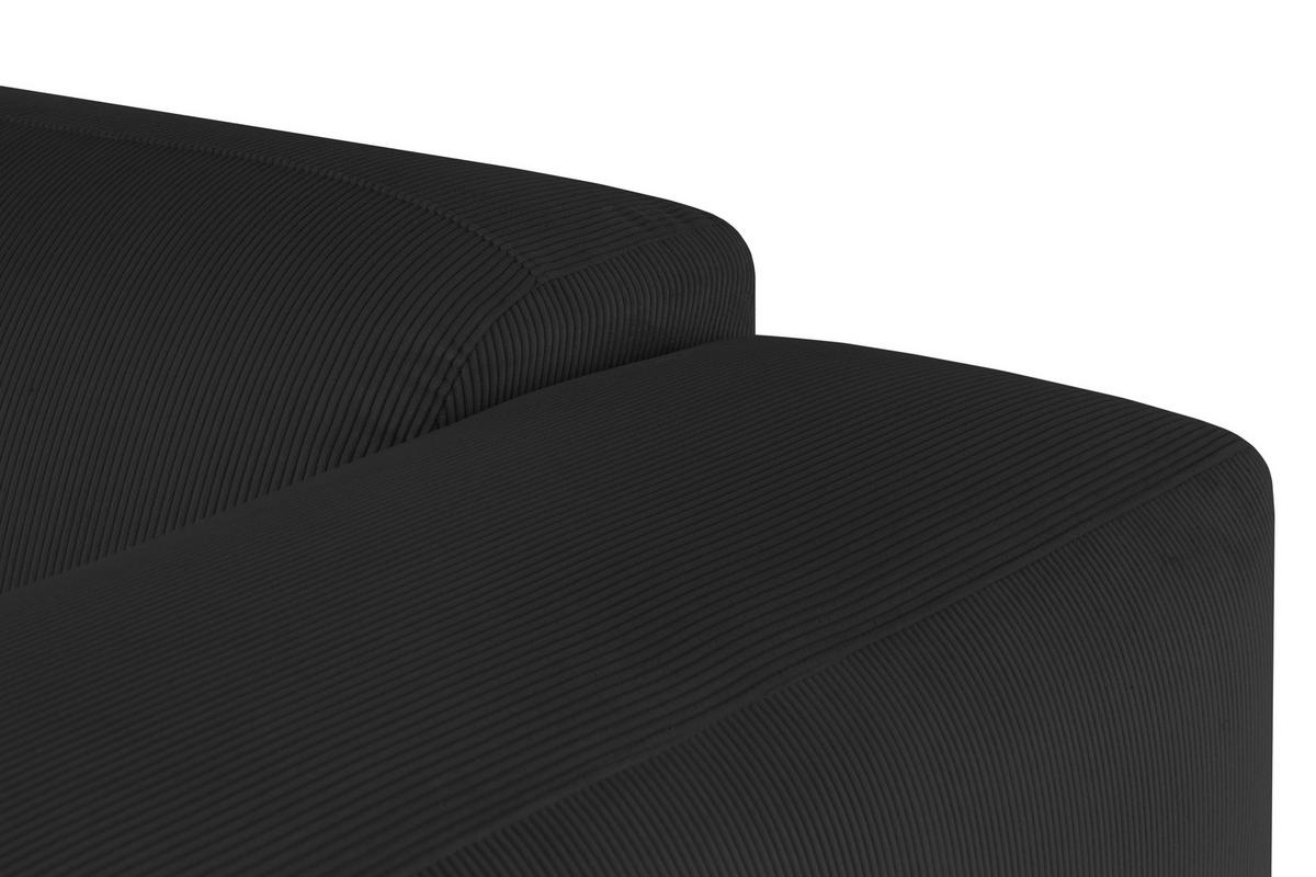 Ecksofa Hannah Schwarz 170x252 cm - Schwarz, Design, Textil (200/304cm) - MID.YOU