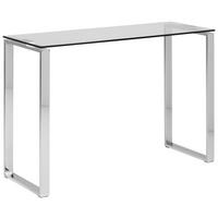 Konzolový stolík KATRINE - číra/chrómová, Trend, kov/sklo (110/76/40cm) - Ambia Home
