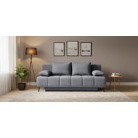 Schlafsofa Bobbio Plus Grau B: 204cm - Schwarz/Grau, Design, Textil (204/90/95cm) - MID.YOU