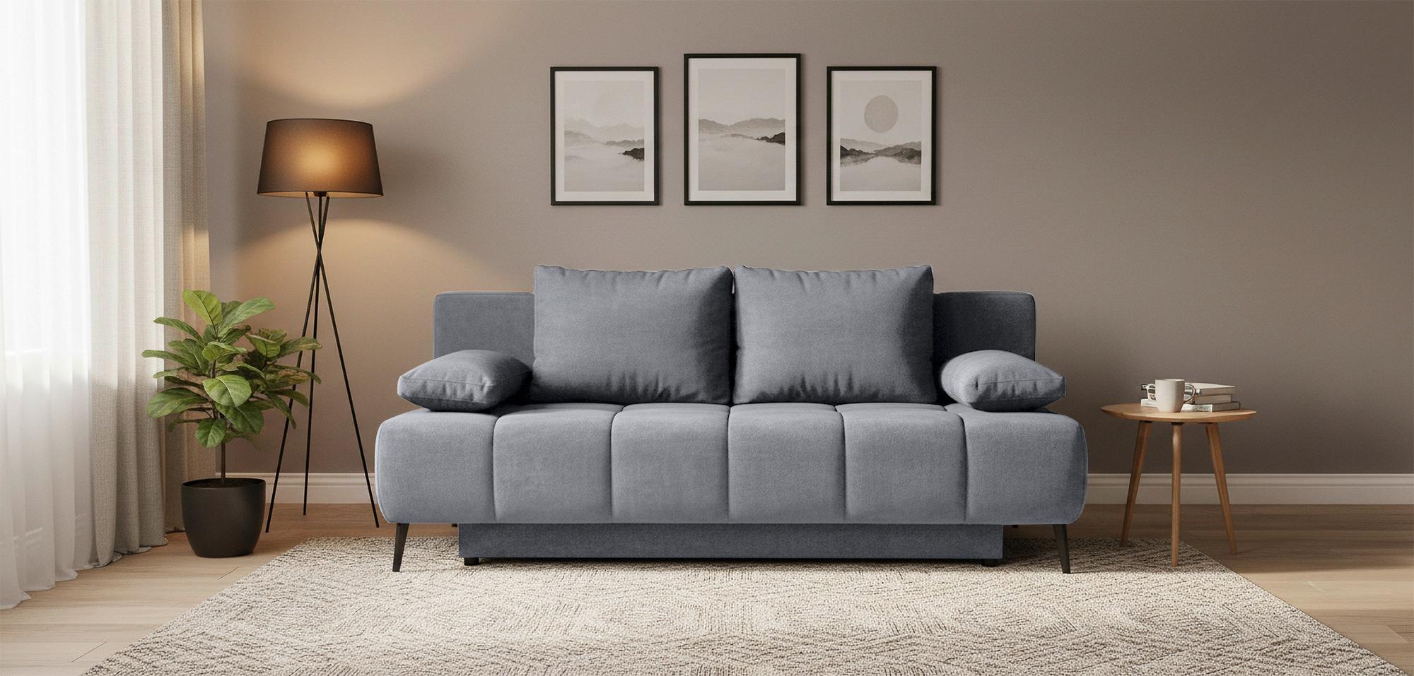 Schlafsofa Bobbio Plus Grau B: 204cm