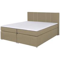 Boxspringbett Malta 200 200x200 Begie - Beige, MODERN, Holzwerkstoff/Textil (200/200cm)