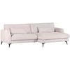 Ecksofa Macau, Beige S: 270x140 cm - Beige/Schwarz, LIFESTYLE, Textil (270/140cm) - Livetastic