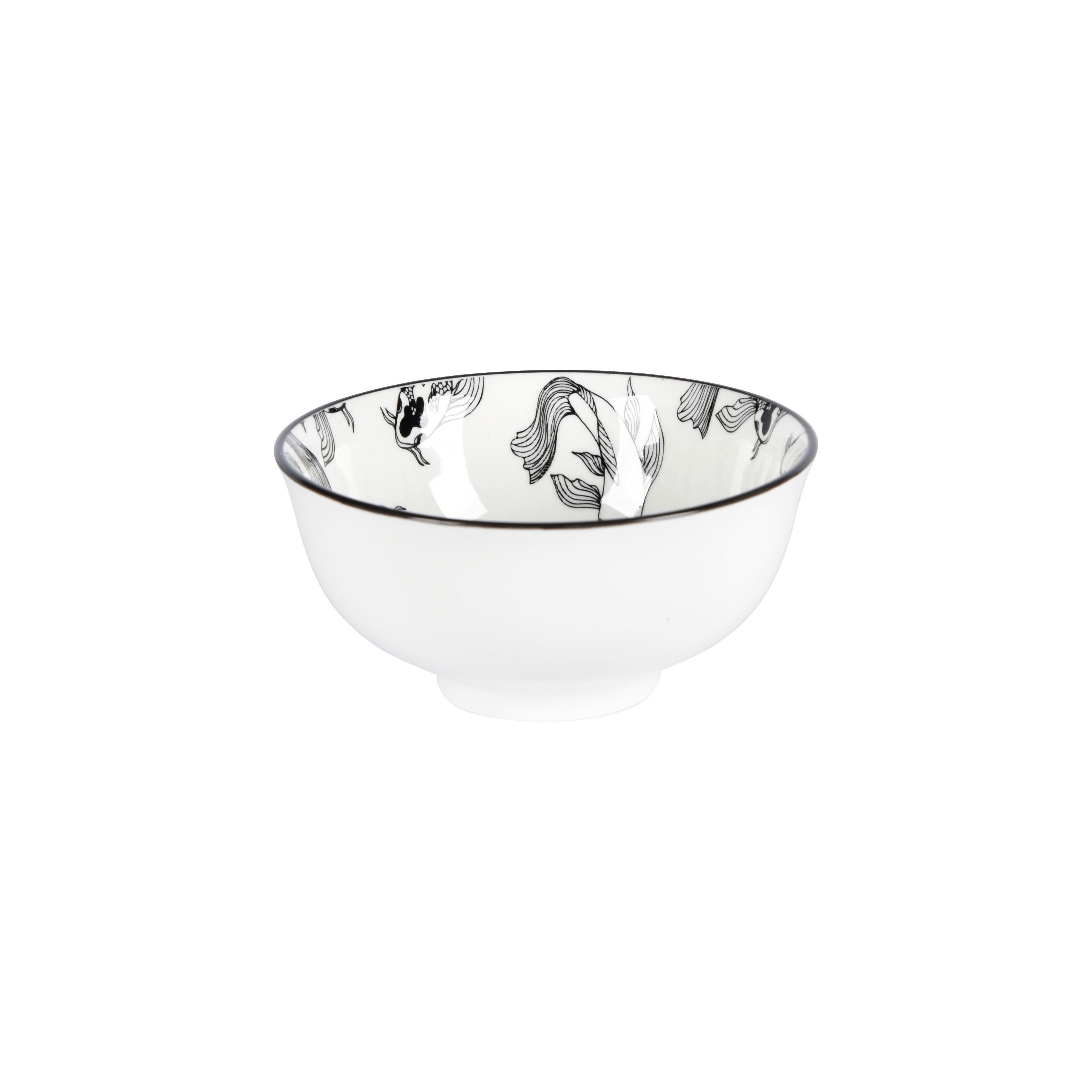 Miska na omáčku Shiva, Ø: 11,8cm - bílá/černá, Lifestyle, keramika (11,7/5,6cm) - Mömax