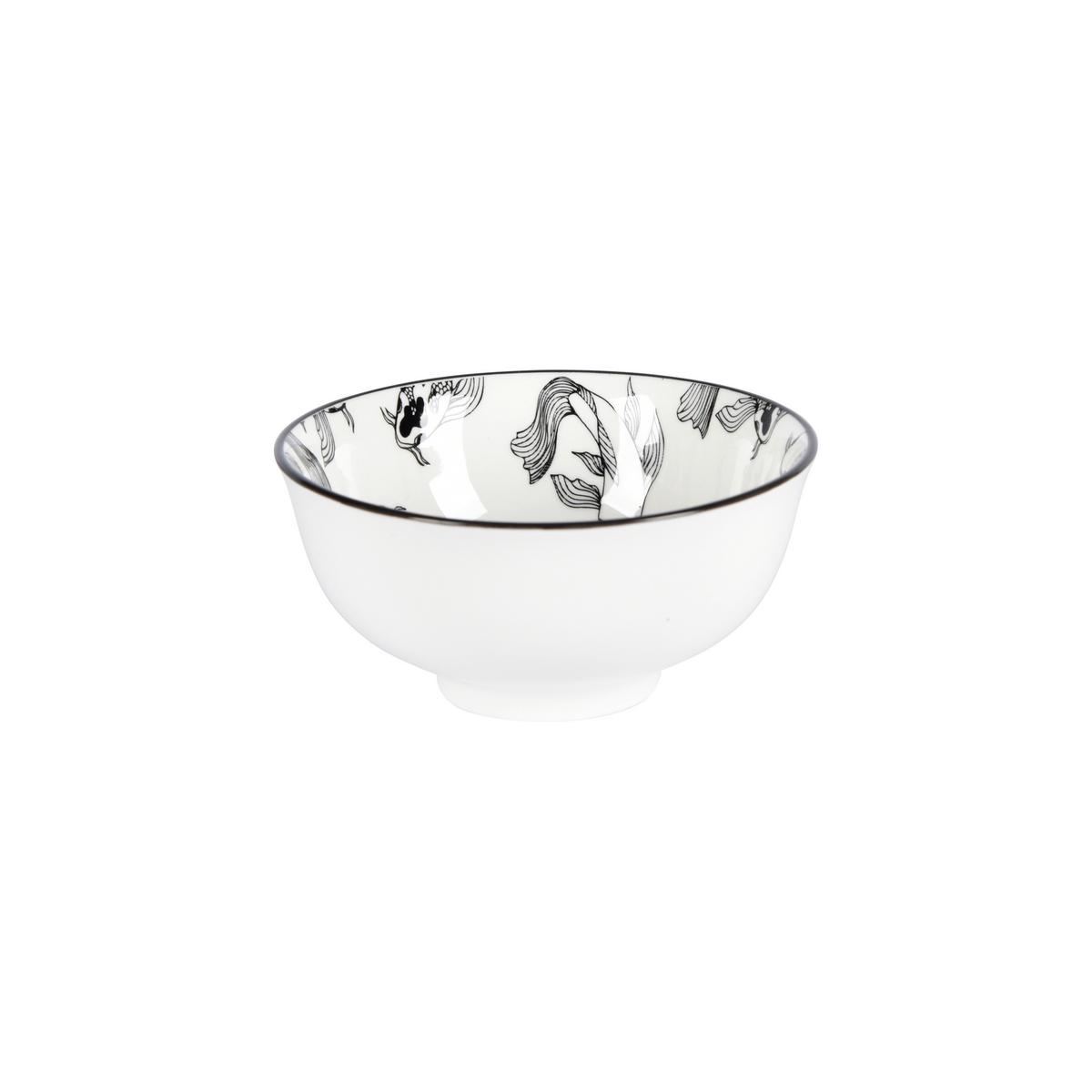 Miska na omáčku Shiva, Ø: 11,8cm - bílá/černá, Lifestyle, keramika (11,7/5,6cm) - Mömax
