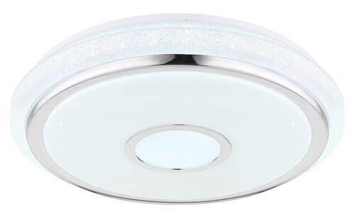Led Mennyezeti Lámpa 48389-40 Dani - krómszínű/fehér, Basics, műanyag (50/9.5cm)