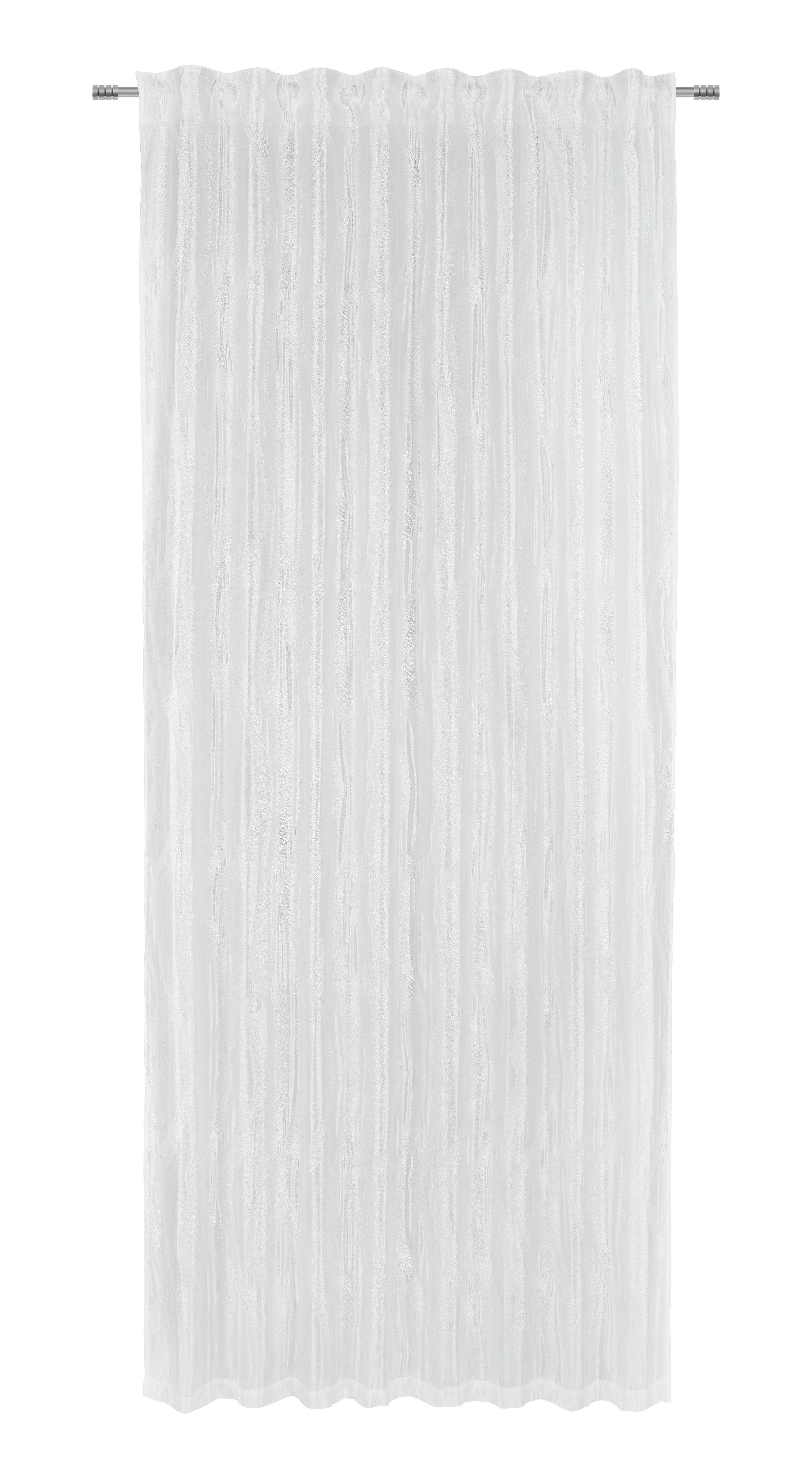 Hotový Záves Phil, 135/255cm, Biela - biela, Romantický / Vidiecky, textil (135/255cm) - Premium Living