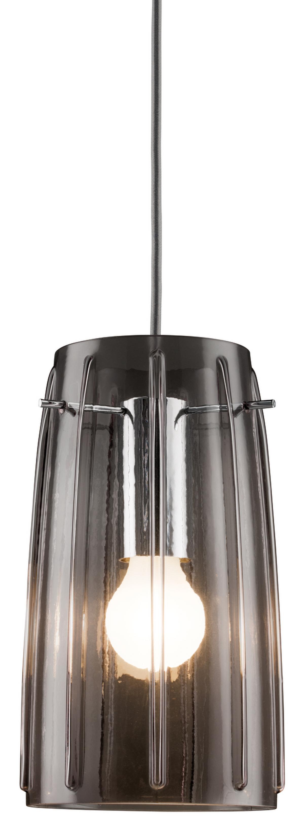 Schienensystem Urail Leuchtenschirm 95352 Rauchglas - Design, Glas (28cm) - Paulmann