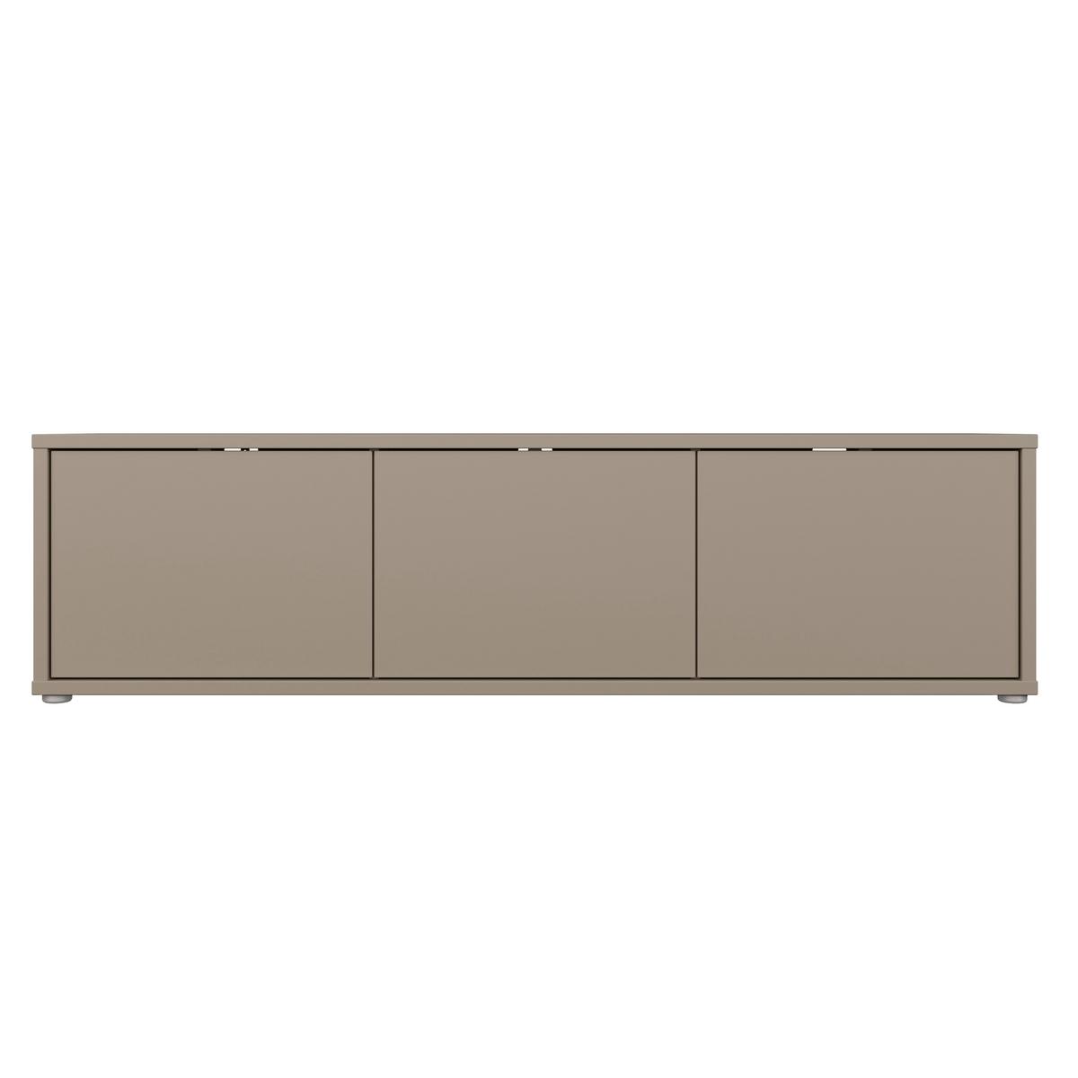 TV komoda farba taupe - béžová hnědá, Moderní, kompozitní dřevo (154,2/41,5/34,9cm)