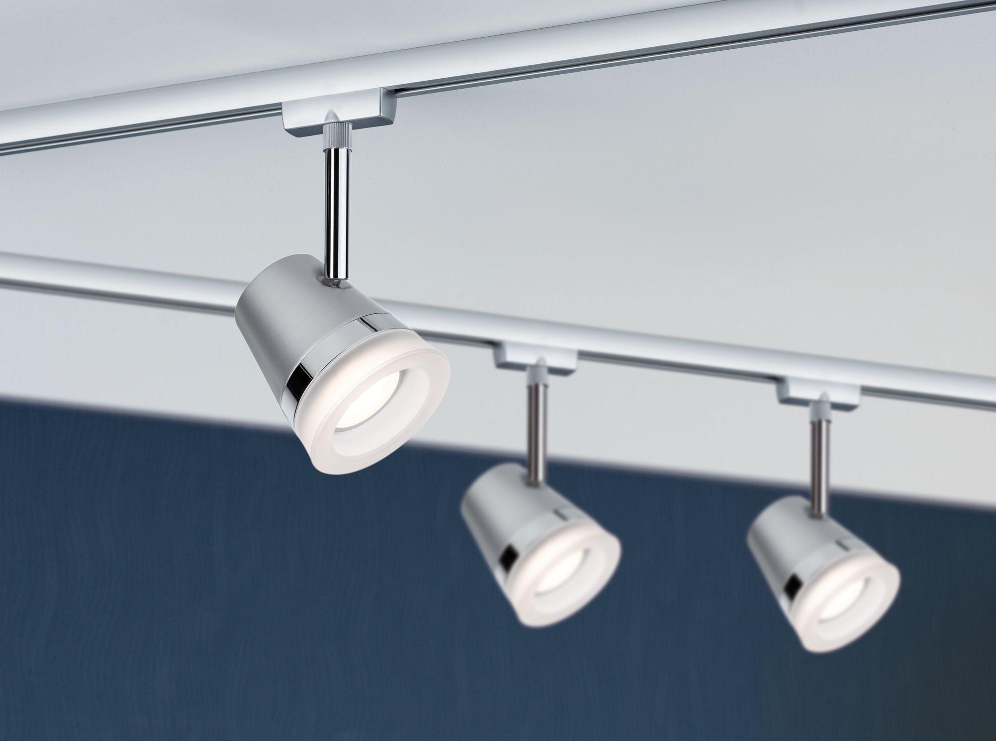 Schienensystem Urail Strahler 97613 Spotkopf Schwenkbar - Chromfarben, Design, Metall (18/9cm) - Paulmann
