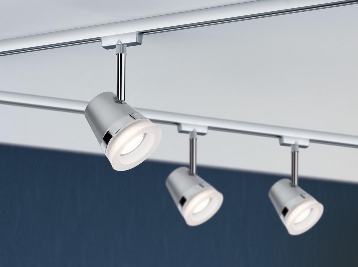 Schienensystem Urail Strahler 97613 Spotkopf Schwenkbar - Chromfarben, Design, Metall (18/9cm) - Paulmann