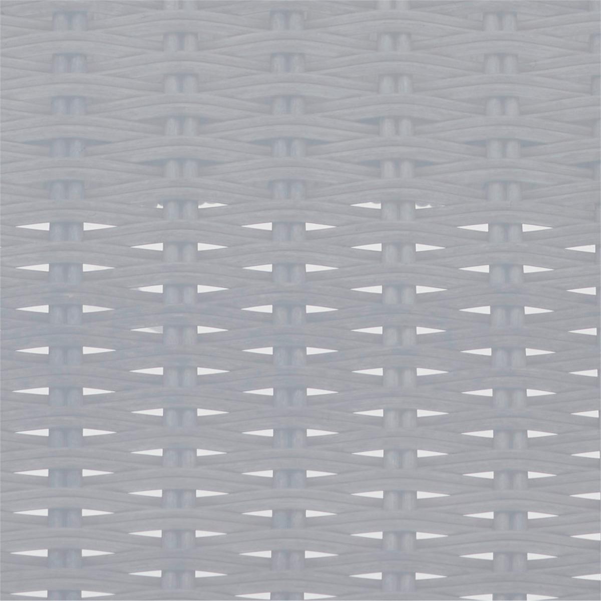 Balkonmöbel Set Poros Glas/ Kunststoffgeflecht Mit Kissen - Grau, MODERN, Glas/Kunststoff (54/40/58/40/72/43cm) - Luca Bessoni