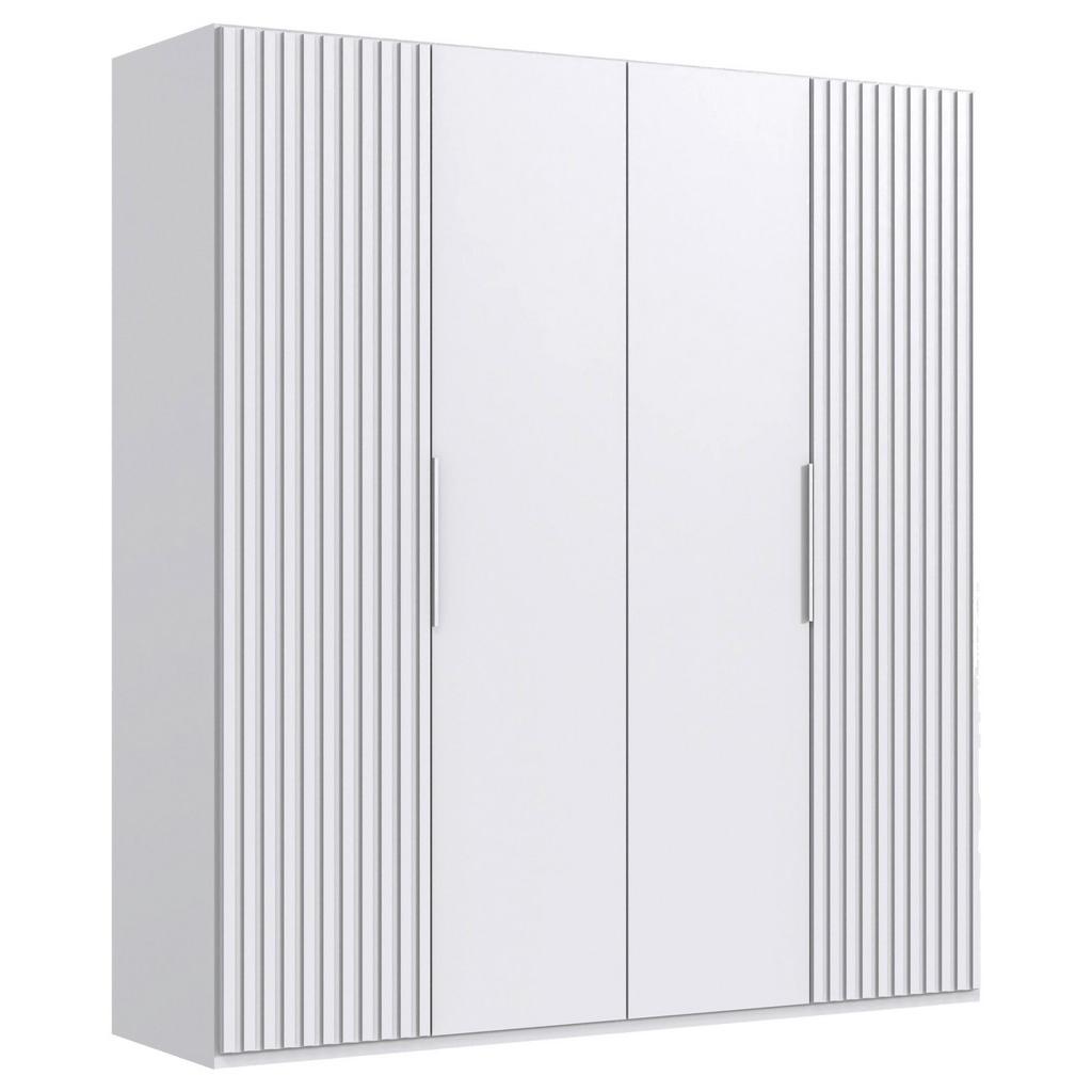 Drehtürenschrank Andorra Weiß B: 200 Cm