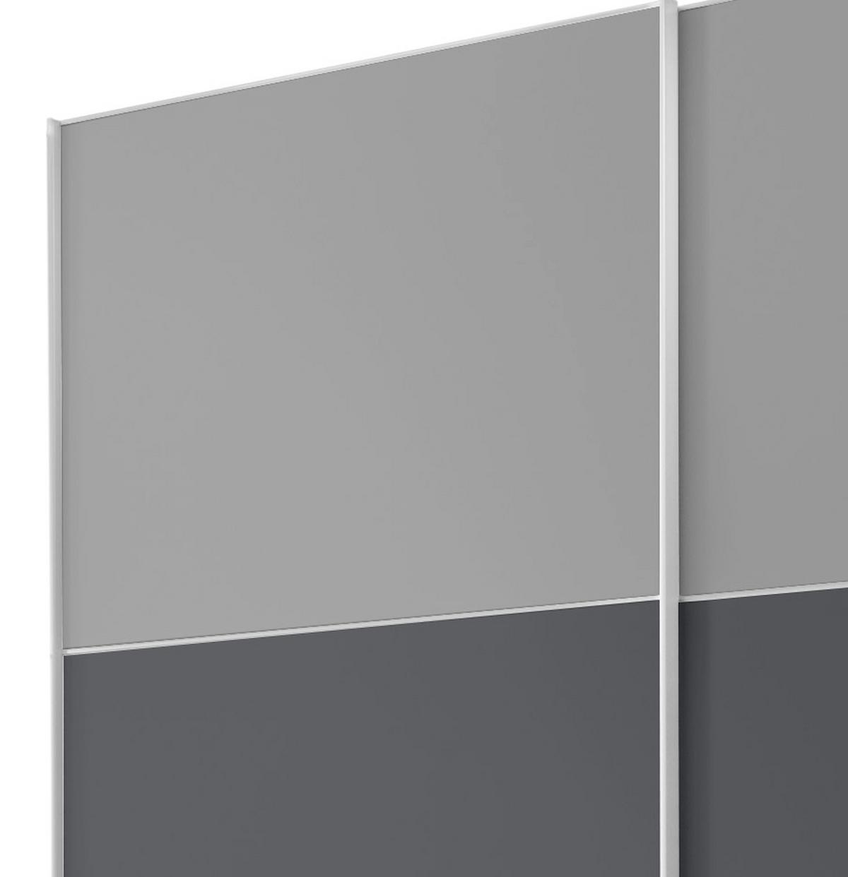 Schwebetürenschrank 188cm Includo Grau/anthrazit - Dunkelgrau/Anthrazit, MODERN, Holzwerkstoff (188/222/68cm) - MID.YOU
