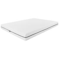 Taschenfederkernmatratze Ekko 90x200 cm H3 H: 19 cm - Weiß, Textil/Metall (90/200cm)