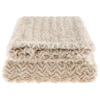 KUSCHELDECKE OTTAWA - Beige, MODERN, Textil (140/190cm) - Luca Bessoni