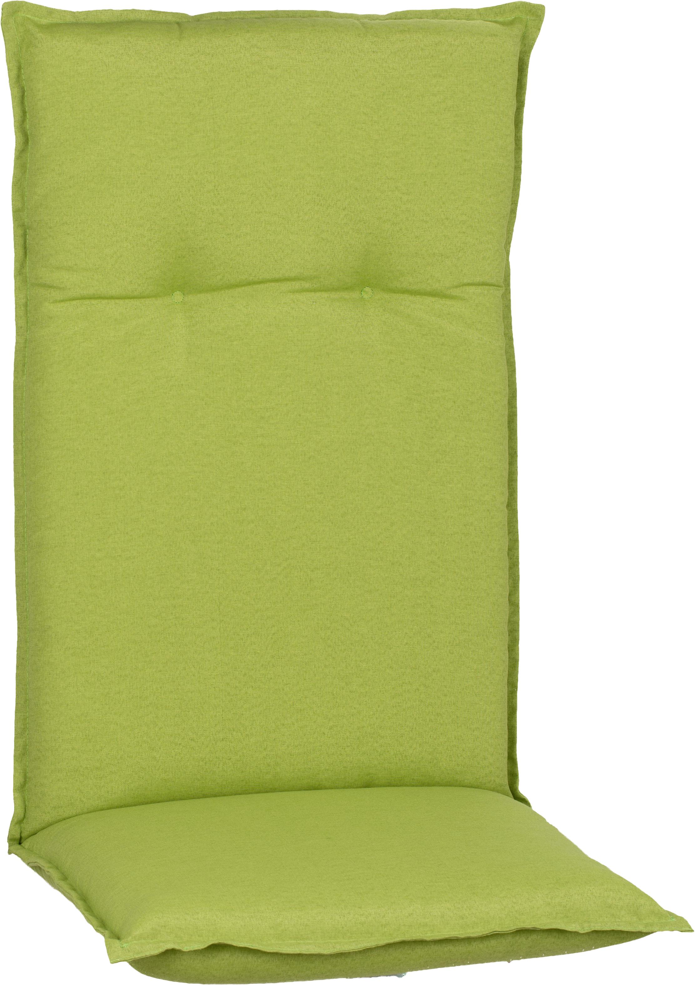 Hochlehner Auflage Turin 118x46 cm Hellgrün - Grün, Basics, Textil (118/46/8cm)