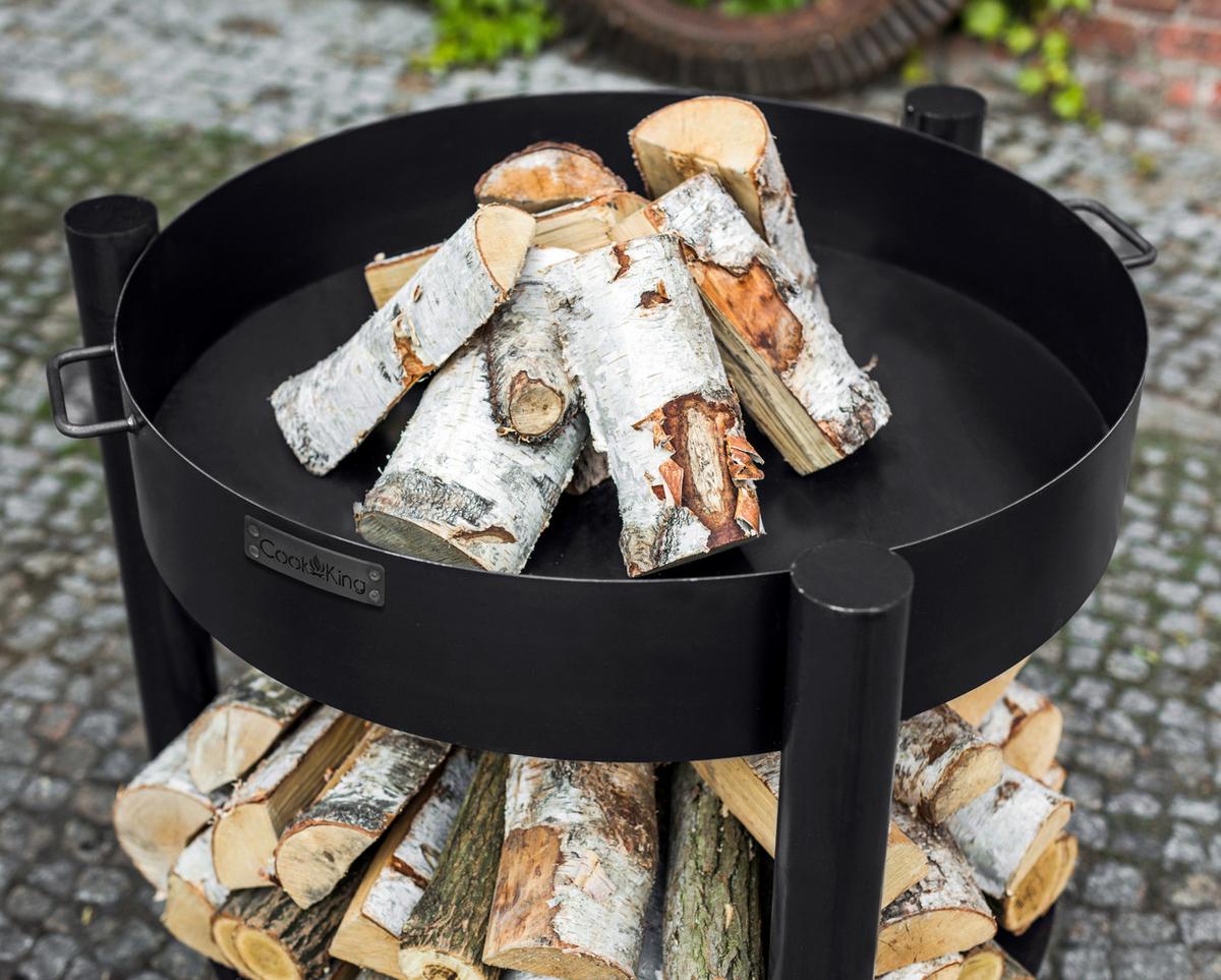 Feuerschale Feuerschale Montana 80 Hoch - Schwarz, Basics, Metall (80/88cm)