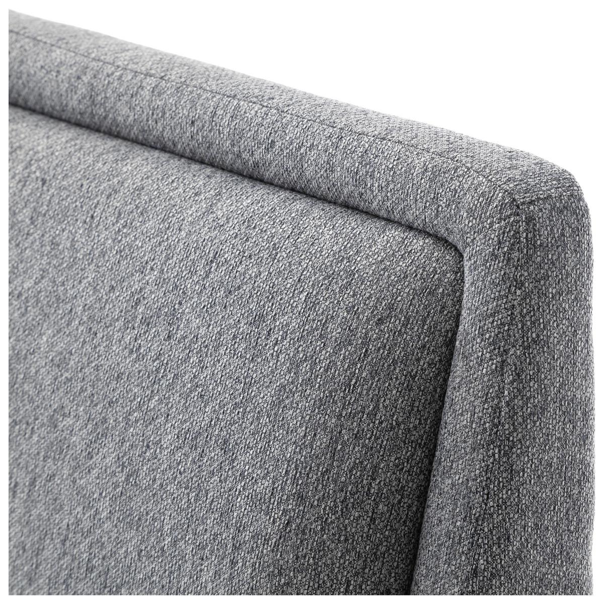 Polsterbett Frieda 180x200cm Grau, inkl. Bettkasten - Schwarz/Grau, KONVENTIONELL, Holz/Textil (180/200cm) - Livetastic