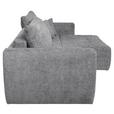 Schlafsofa Bali - Schwarz/Grau, MODERN, Holz/Textil (245/74-90/104cm) - Luca Bessoni