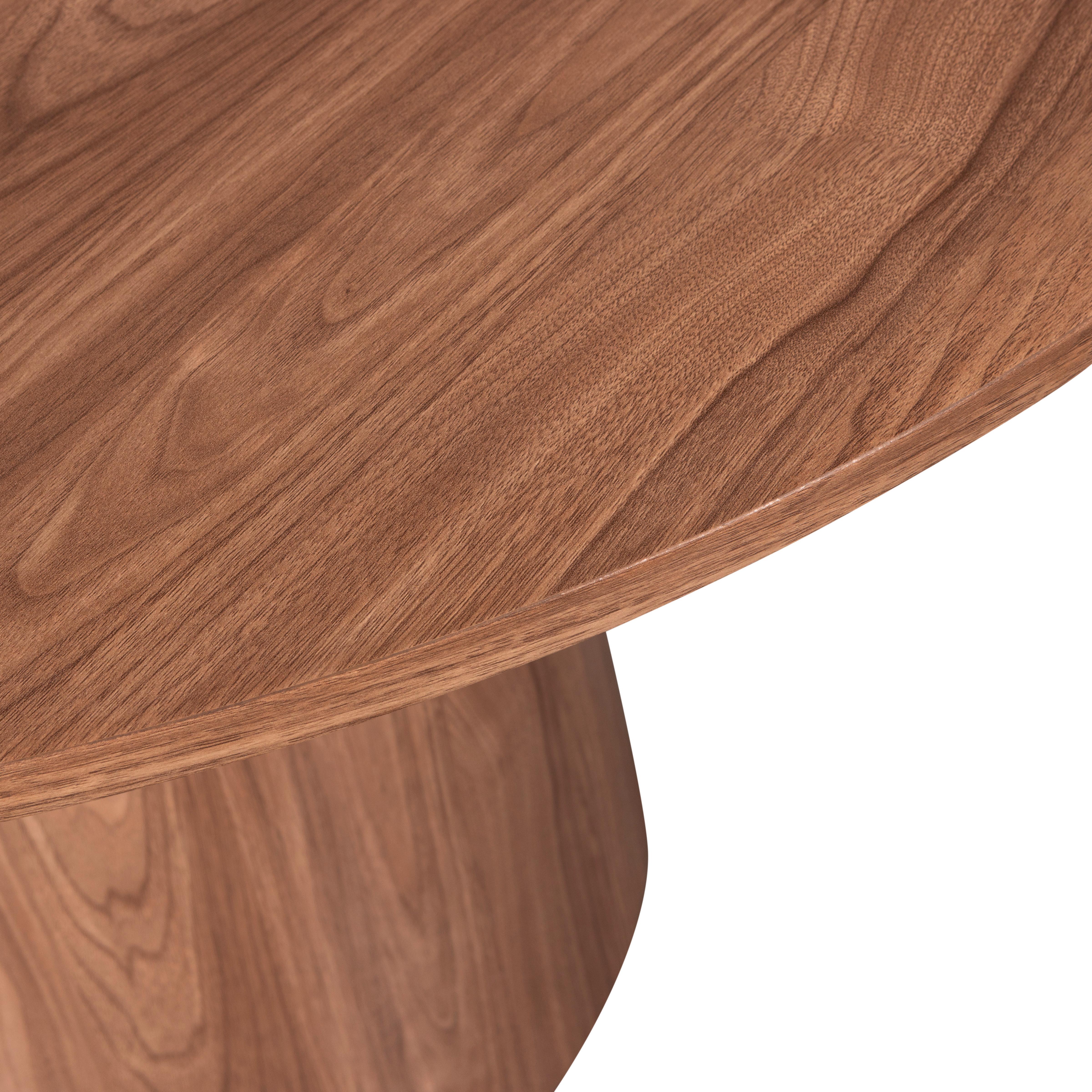 Esstisch Maan Walnussfarben L: 120 Cm - Walnussfarben, Design, Holzwerkstoff (120/120/75cm) - Livetastic