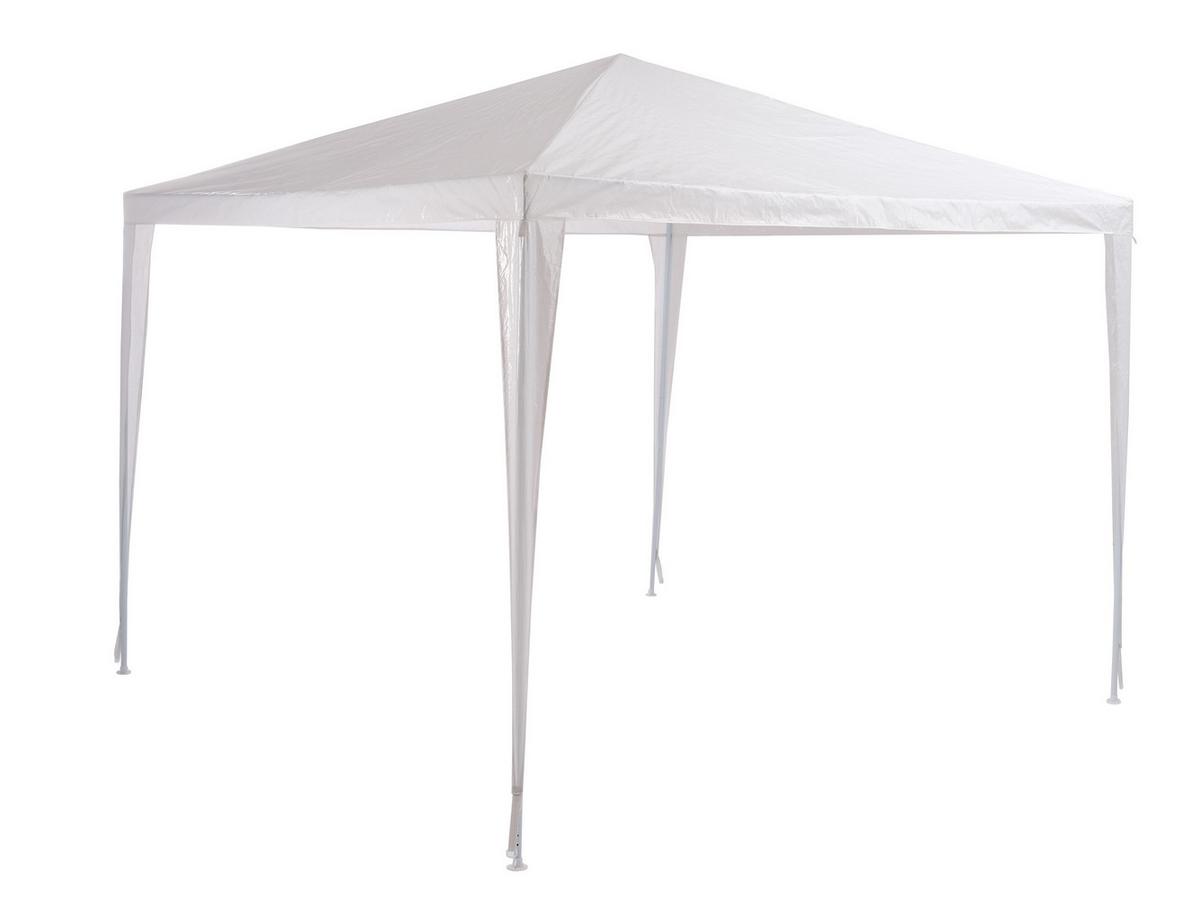 PAVILÓN LUI - biela/taupe, Basics, kov/textil (300/245/300cm)
