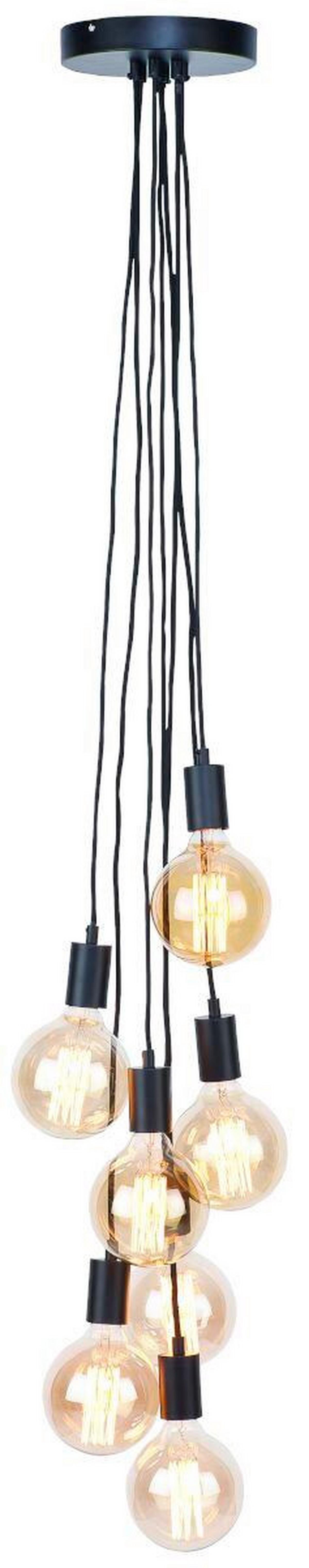 Hängeleuchte Oslo Schwarz B: 35 cm - Schwarz, Trend (35/35/150cm) - It's about Romi