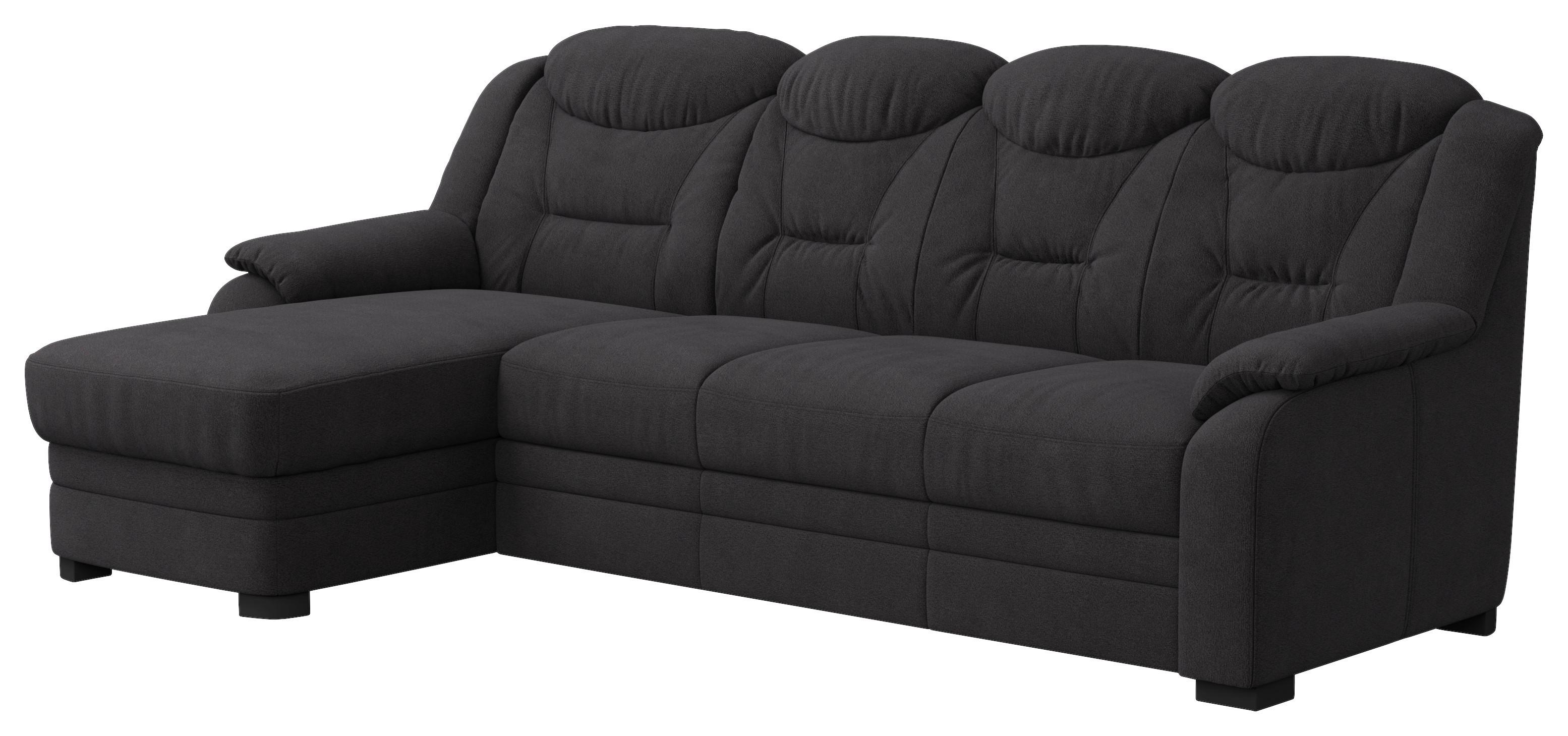 Ecksofa Marcus Schwarz S: 162x257 cm - Schwarz, Basics, Textil (162/257cm) - MID.YOU