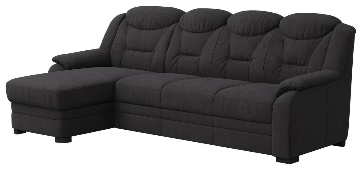 Ecksofa Marcus Schwarz S: 162x257 cm - Schwarz, Basics, Textil (162/257cm) - MID.YOU