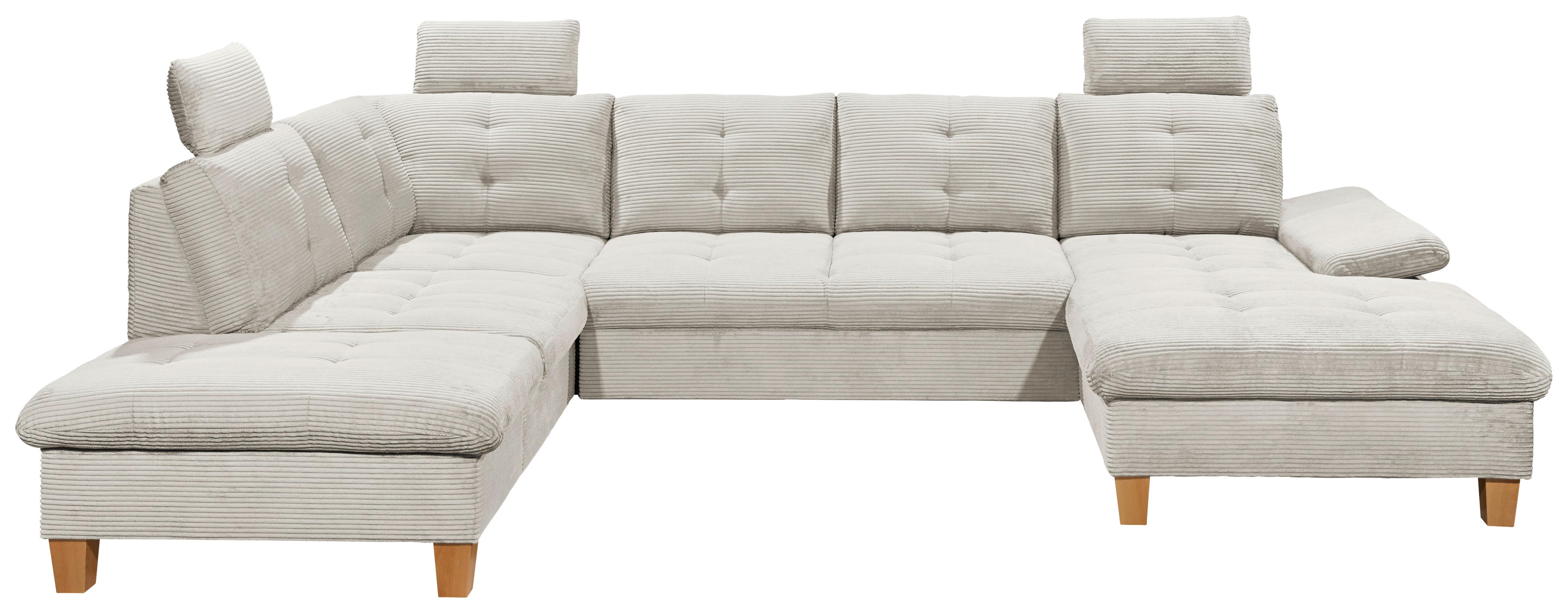 Wohnlandschaft Ascot Beige U: 220x324x170 cm - Eichefarben/Beige, KONVENTIONELL, Textil (220/324/170cm) - MID.YOU