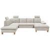 Wohnlandschaft Ascot Beige U: 220x324x170 cm - Eichefarben/Beige, KONVENTIONELL, Textil (220/324/170cm) - MID.YOU