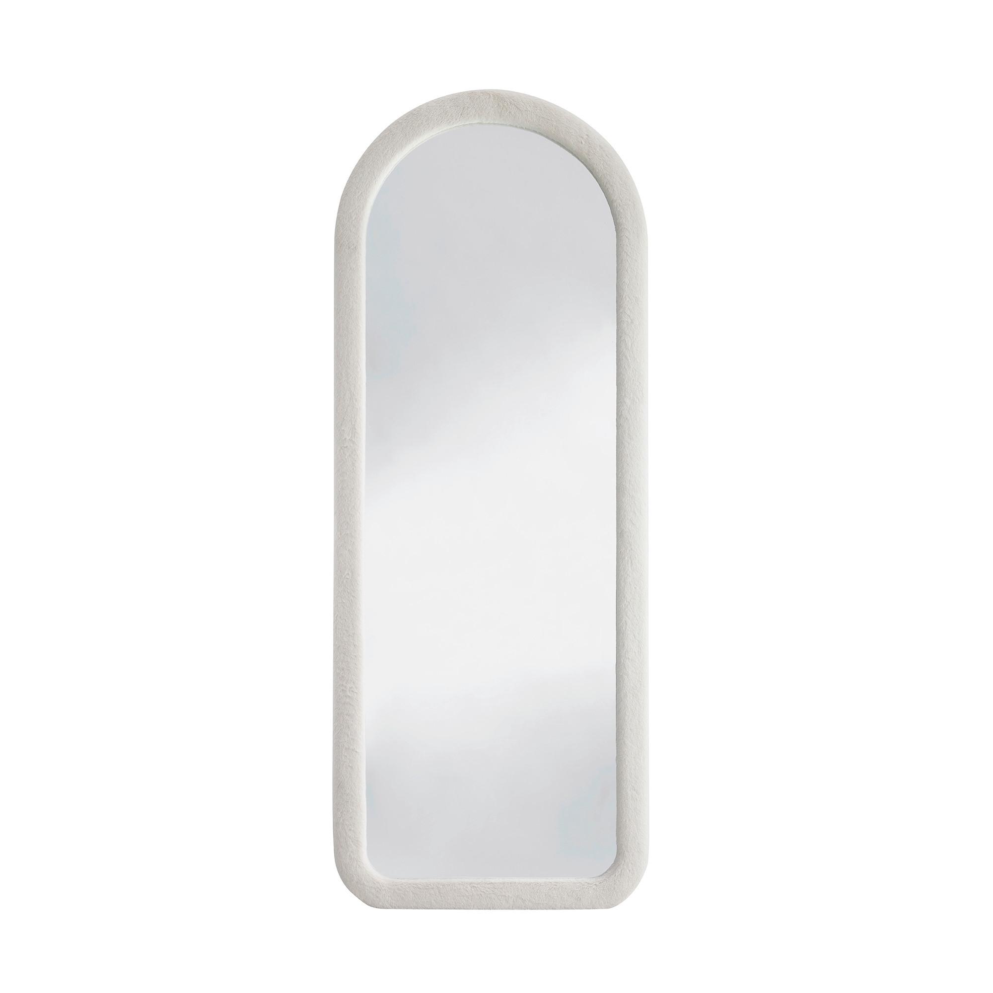 Standspiegel Beige B: 60 cm - Beige, Design, Glas/Holzwerkstoff (60/160/3cm) - Livetastic