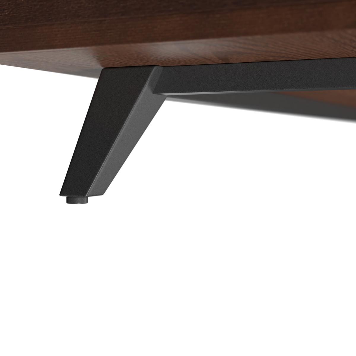 Široká komoda Zelia, š: 180 cm - černá/hnědá, Moderní, kov/dřevo (180/77/45cm) - Bessagi Home