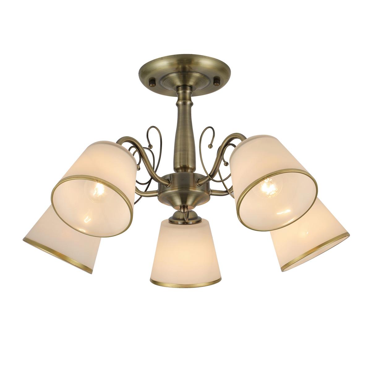 Deckenleuchte 35-26583 Losanna - Weiß/Bronzefarben, KONVENTIONELL, Metall (54/54/30cm)