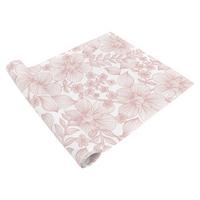 Tischläufer Lilly Altrosa Mit Blumen-Motiv, 150x40 Cm - Altrosa, MODERN, Textil (40/150cm) - Luca Bessoni