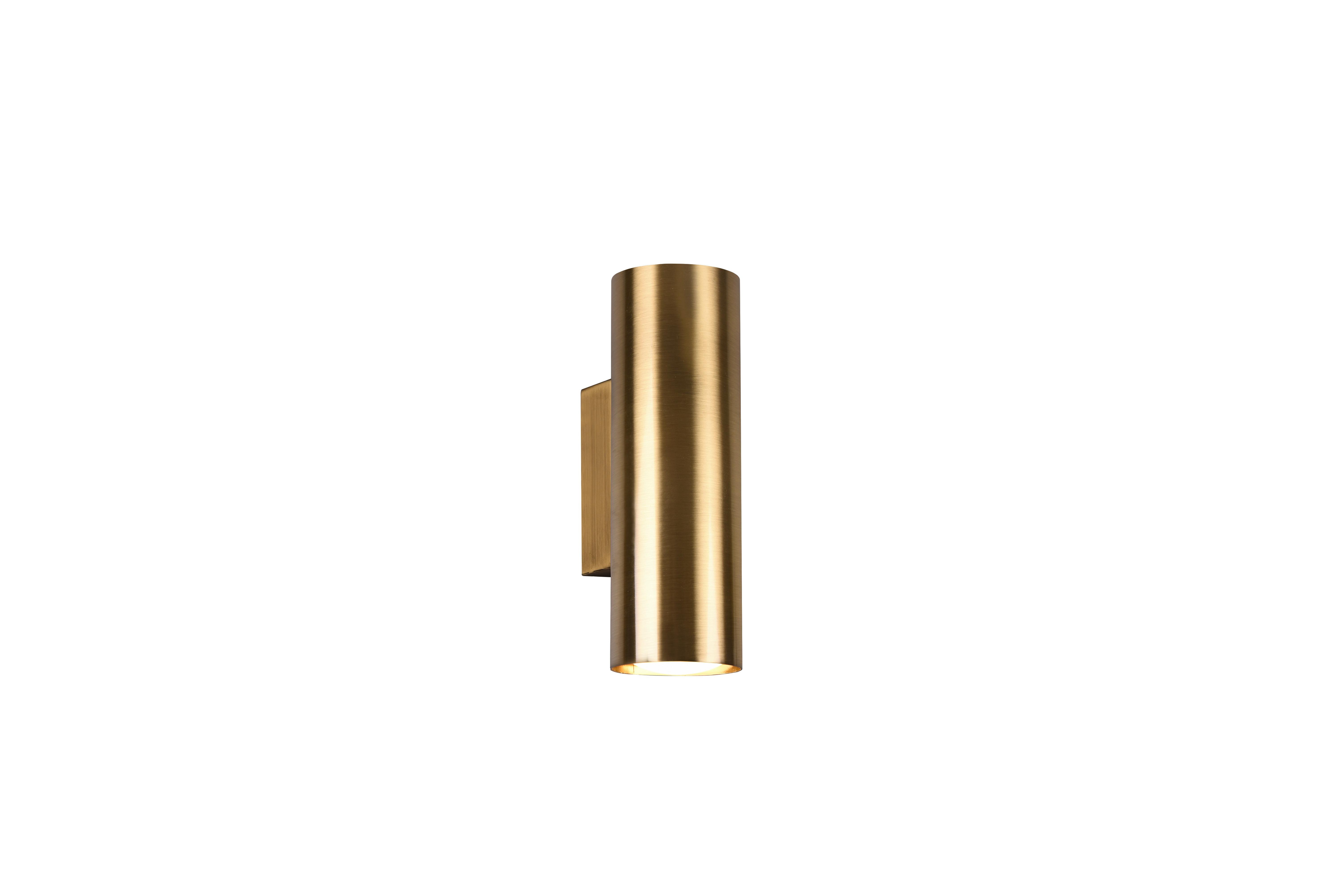 Wandleuchte Marley 2-Flammig dimmbar - Messingfarben, Design, Metall (8/6,0/18cm) - Trio Leuchten