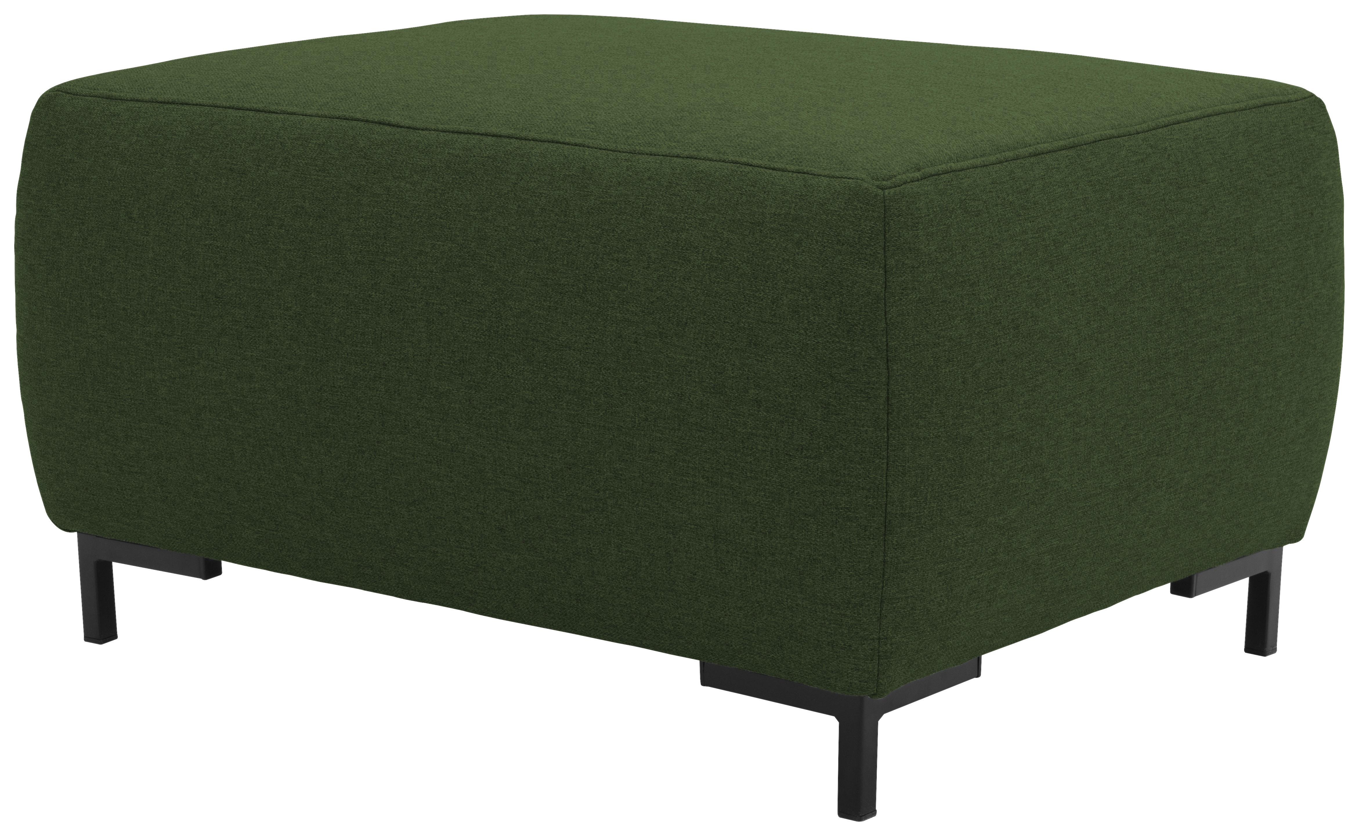 HOCKER LOOKS VI - Schwarz/Grün, Design, Textil (88/44/68cm) - LOOKS by W.Joop