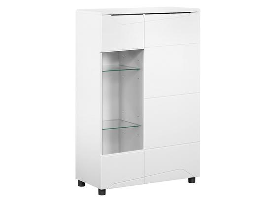Highboard Newport 78cm Weiss - Weiß, MODERN, Holzwerkstoff (78/125/39cm) Highboard Newport 78cm Weiss - Weiß, MODERN, Holzwerkstoff (78/125/39cm)