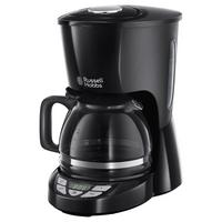 Filterkaffeemaschine Textures Plus Sw. - Schwarz, Basics, Glas/Kunststoff (19,7/31,8/28,5cm) - Russell Hobbs