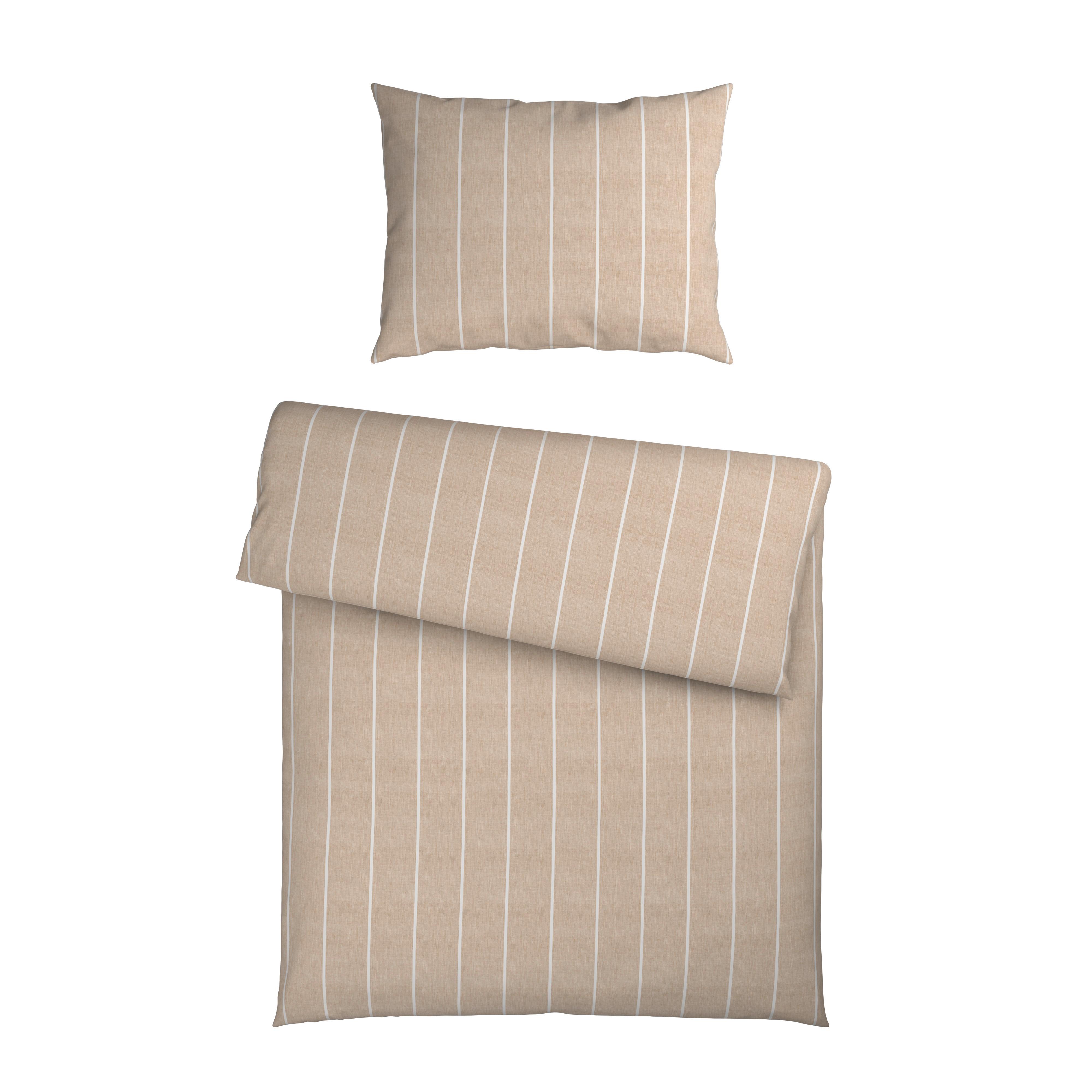 POSTEĽNÁ BIELIZEŇ Tyline, ca. 70x90/140x200cm - béžová, textil (140/200cm) - Mömax