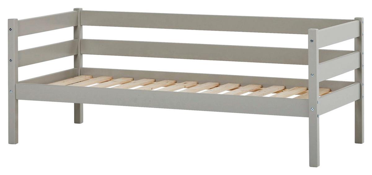 Kinder-/jugenbett Comfort Grau, Lf: Ca. 70x160 Cm - Grau/Kieferfarben, MODERN, Holz (70/160cm) - MID.YOU