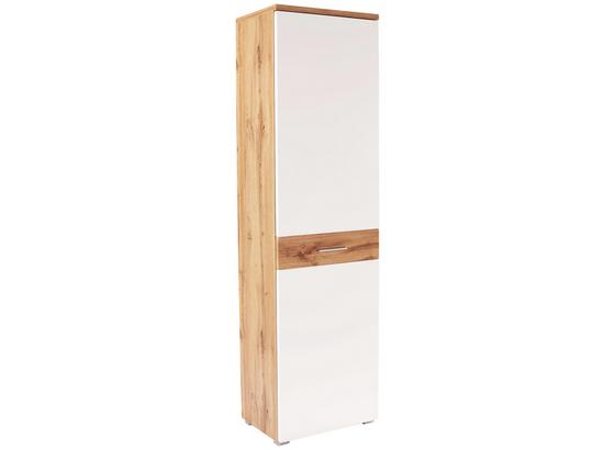 Šatní Skříň Space New - bílá/barvy dubu, Moderní, dřevěný materiál (55/199/35cm) Šatní Skříň Space New - bílá/barvy dubu, Moderní, dřevěný materiál (55/199/35cm)