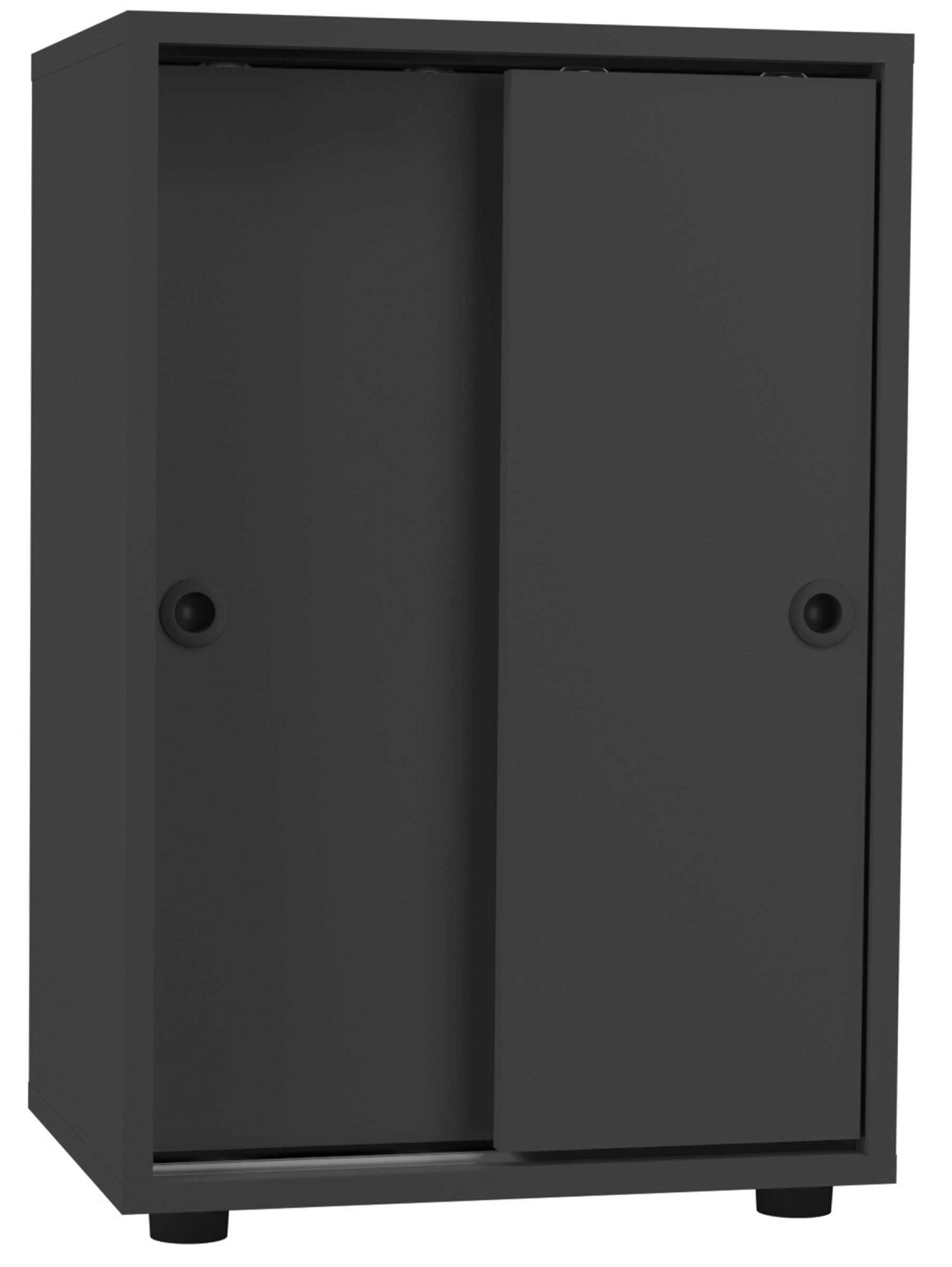 Aktenschrank Ulas Anthrazit Dekor B: 49 cm - Anthrazit, Design, Holzwerkstoff (49/74/38cm) - MID.YOU