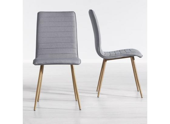 Jídelní Židle Milena - světle šedá, Moderní, kov/dřevo (45/91/56,5cm) - Mömax modern living Jídelní Židle Milena - světle šedá, Moderní, kov/dřevo (45/91/56,5cm) - Mömax modern living