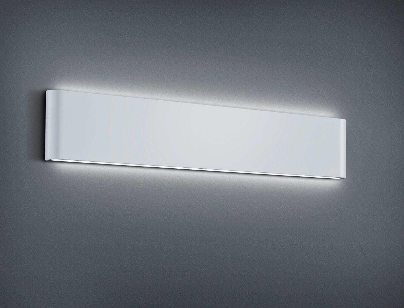 Außenwandleuchte Thames II 8w Aluminium, Wandmontage - Weiß, Design, Metall (46,5/9/4cm) - Trio Leuchten