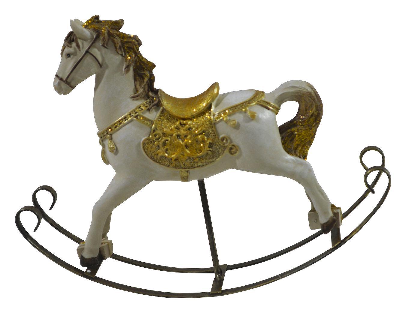 Dekor Ló Rhiana - Bézs/Arany, konvencionális, Műanyag/Fém (27/6/22cm) - Ombra